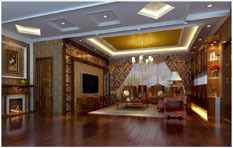 金岸名邸楊總客廳的室內(nèi)外裝修設(shè)計(jì) 成都藝?yán)妊b飾廣元分公司的匠心之作